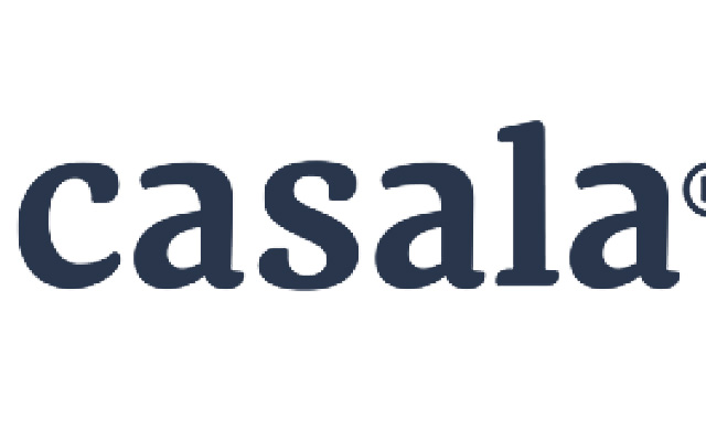 Blaues Logo des Partners Casala