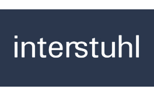 Blaues Logo des Partners interstuhl