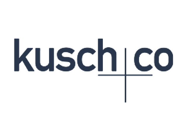 Blaues Logo des Partners kusch & co