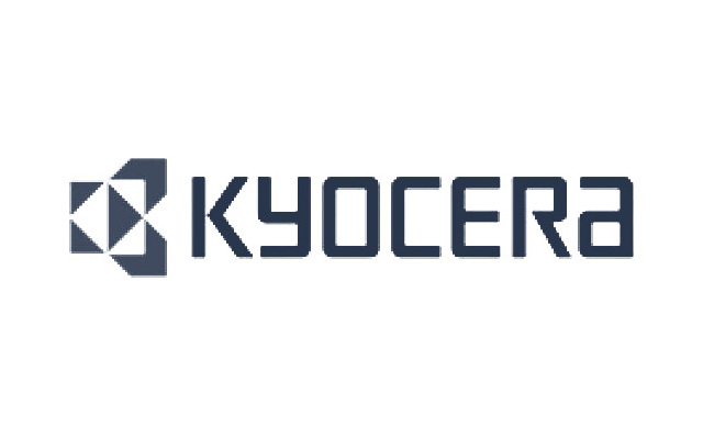 Blaues Logo des Partners Kyocera