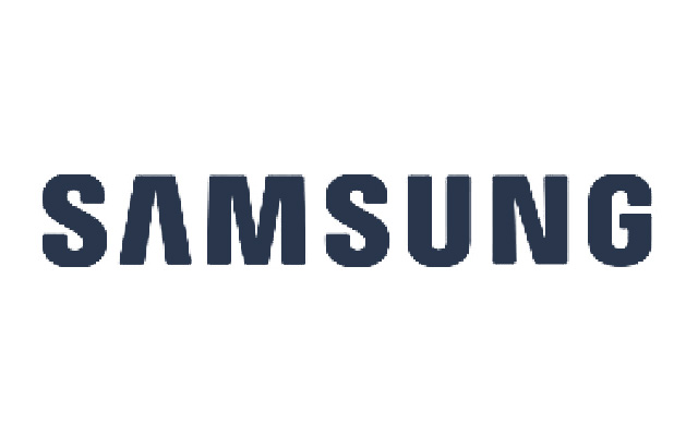 Blaues Logo des Partners Samsung