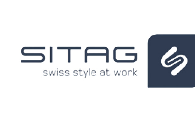 Blaues Logo des Partners Sitag
